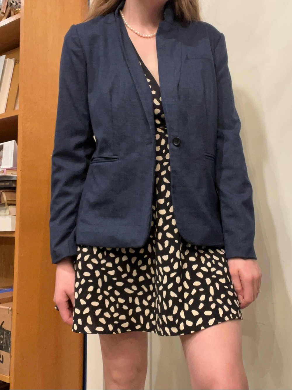 Banana Republic Navy Single-Button Women's Blazer